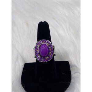 Paparazzi Jewelry Colorfully Rustic Purple‎ Stretch Ring For Women